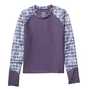 Athleta Kids Swim Shirt in Purple and White